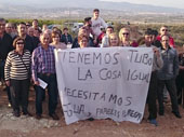 Protestas de los agricultores de El Raiguero por el agua