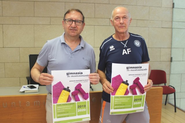 El programa de Gimnasia de Mantenimiento arrancó el pasado dia 9 de septiembre