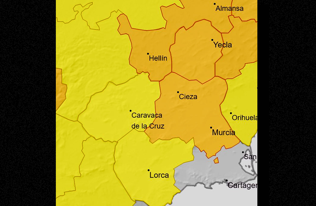 El Valle del Guadalentn se mantiene hoy en alerta amarilla por altas temperaturas