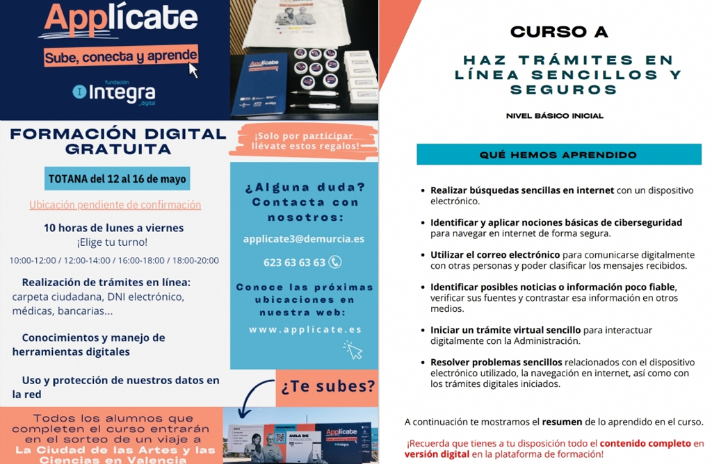 Llega al municipio la campaa de cursos gratuitos Applcate: sube conecta y aprende