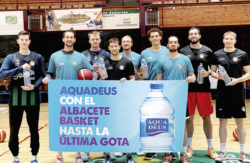 Aquadeus apuesta por la práctica deportiva y renueva como patrocinador del Albacete Basket