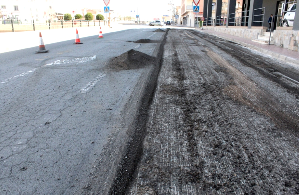 500.000 euros para reponer asfalto en más de 16.000 metros cuadrados de Totana