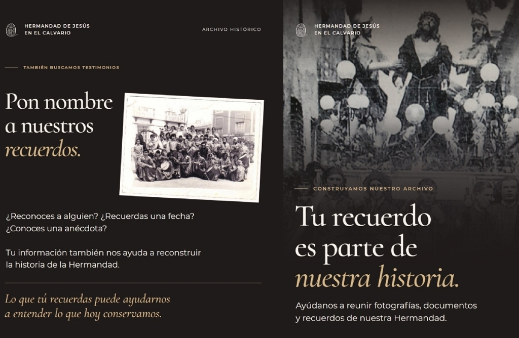 Cien a�os de fe esculpidos en la memoria: Se buscan los tesoros perdidos de la Hermandad del Calvario