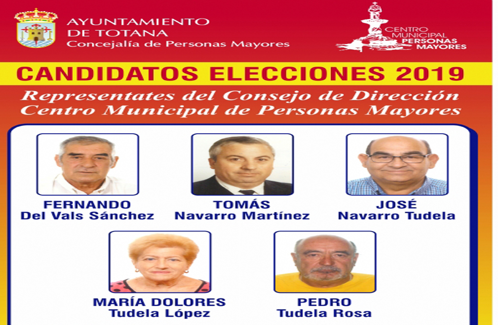Este Viernes 11 de octubre se celebran las elecciones para la Direccin del Centro Municipal de Personas Mayores.