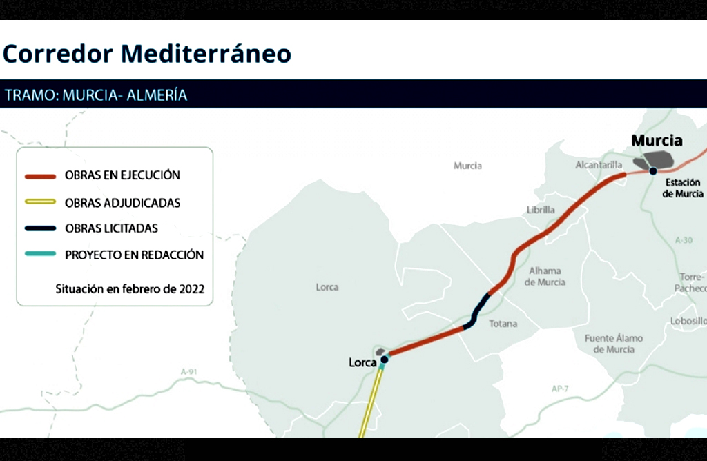 Ms de 180.000 euros para construir la plataforma ferroviaria del tramo Totana-Totana