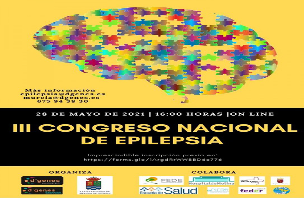El prximo 28 de mayo tendr lugar de manera on line el III Congreso Nacional de Epilepsia organizado por DGenes 