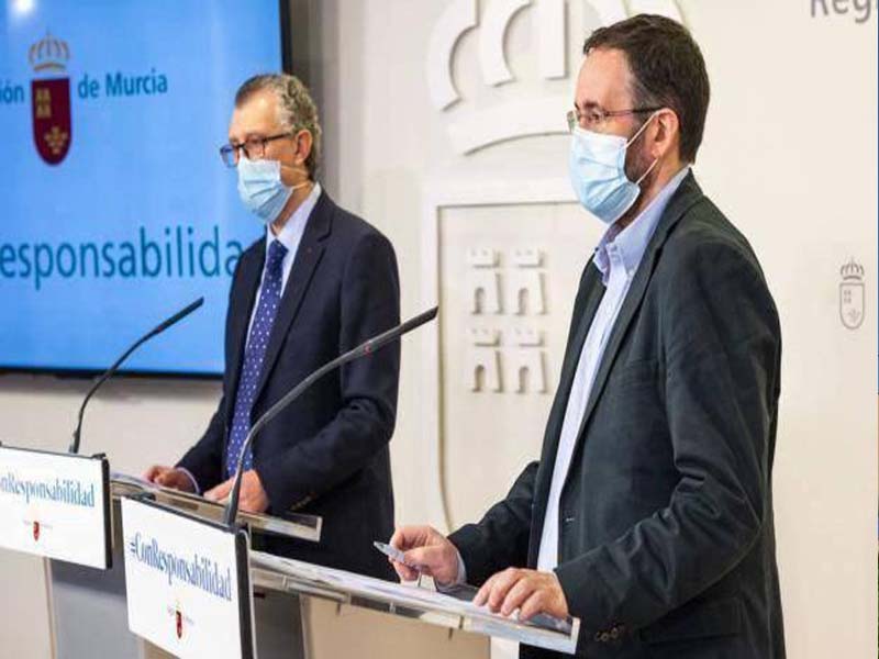 El comite Covid en la region de Murcia anuncia la flexibilizacion de las medidas de prevencion ante los buenos datos.