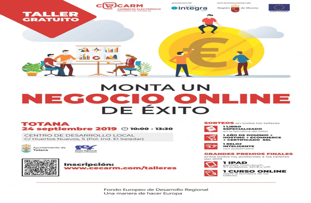 Monta un negocio online de éxito , Este es el nuevo taller gratuito que se desarrollará el 24 de septiembre.