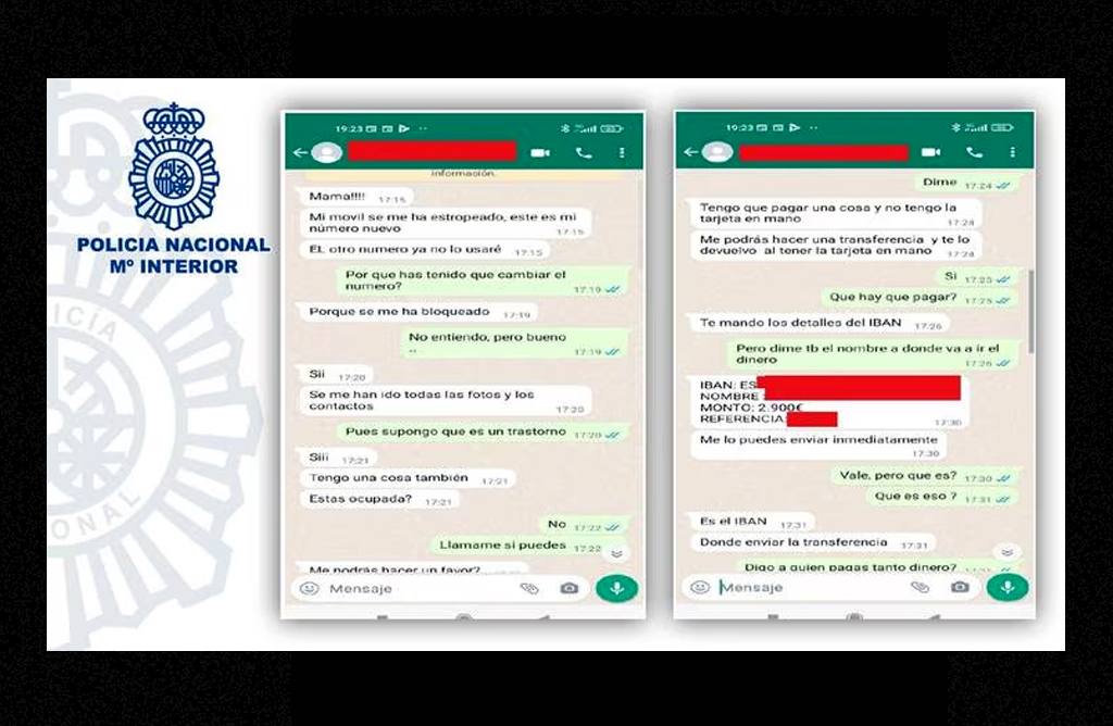 La Polica advierte sobre estafadores que se hacen pasar por hijos en apuros y piden dinero urgente a los padres