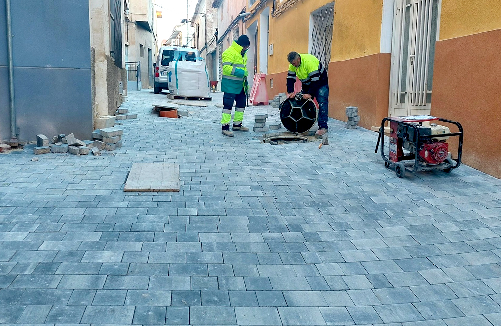 Las obras de la calle San Cristbal entran en la recta final
