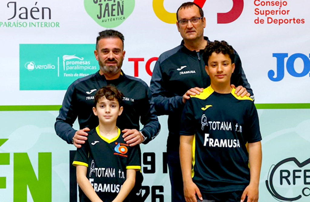 Dos totaneros, clasificados entre los mejores 48 del ranking nacional de Tenis de Mesa
